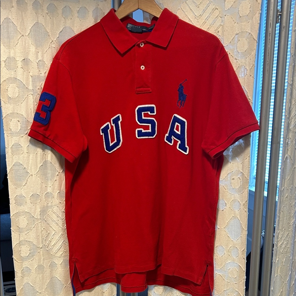 Polo by Ralph Lauren Red USA Polo Shirt XL
